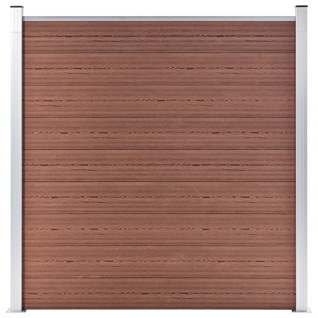 Berkfield Garden Fence WPC 180x186 cm Brown