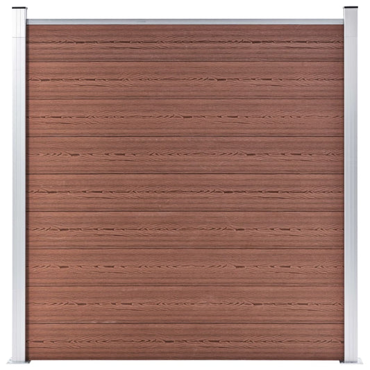 Berkfield Garden Fence WPC 180x186 cm Brown