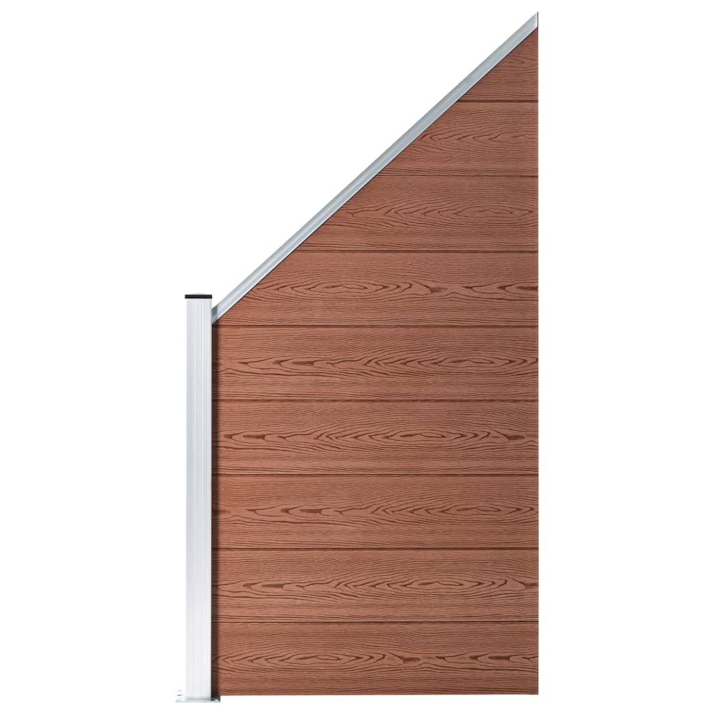 Berkfield Fence Panel WPC 95x(105-180) cm Brown