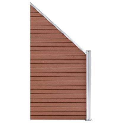 Berkfield Fence Panel WPC 95x(105-180) cm Brown