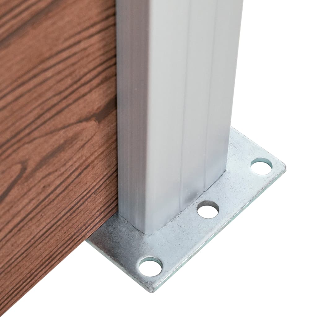 Berkfield Fence Panel WPC 95x(105-180) cm Brown