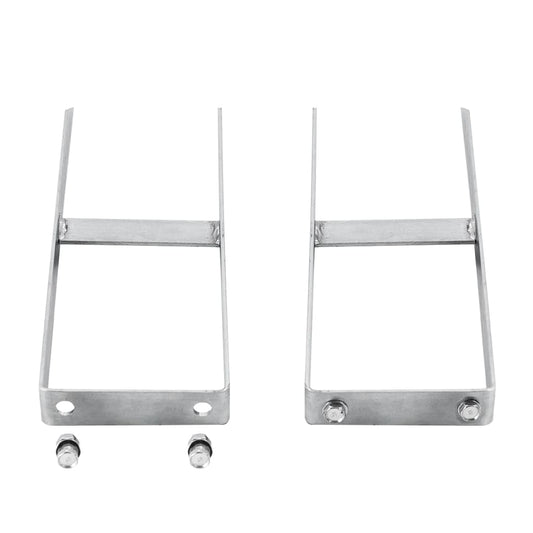 Berkfield Fence Ground Spikes 2 pcs for WPC Fence Steel 40 cm