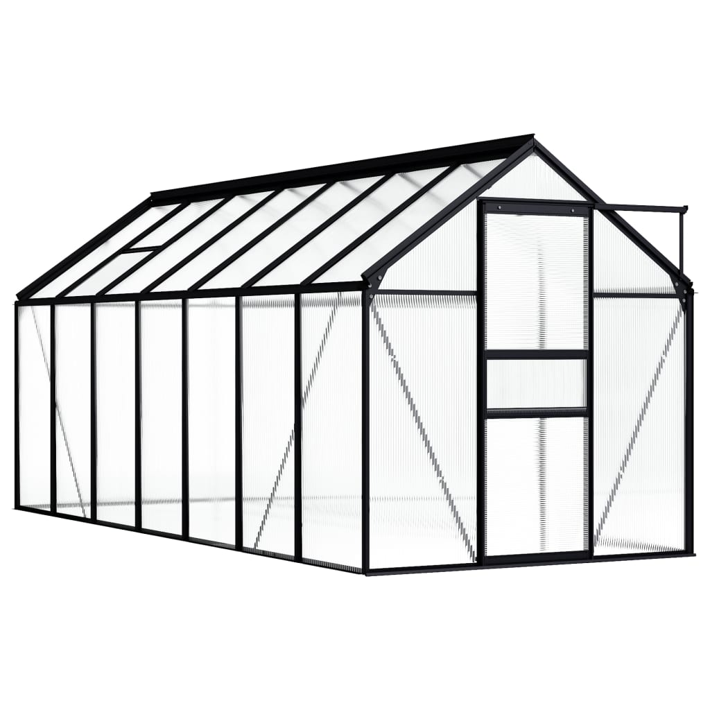 Berkfield Greenhouse Anthracite Aluminium 8.17 m�__