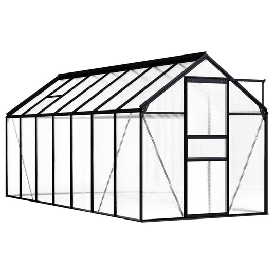 Berkfield Greenhouse Anthracite Aluminium 8.17 m�__