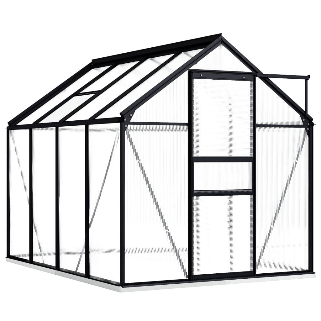 Berkfield Greenhouse with Base Frame Anthracite Aluminium 4.75 m�__