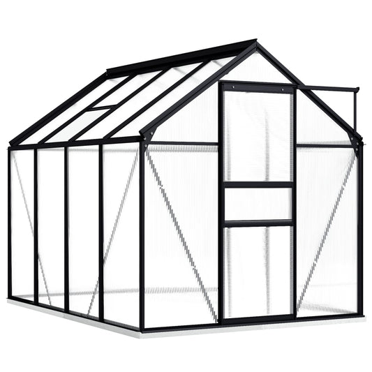 Berkfield Greenhouse with Base Frame Anthracite Aluminium 4.75 m�__
