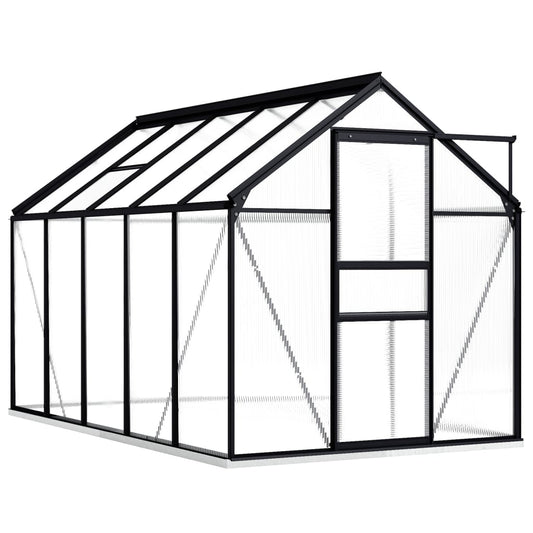 Berkfield Greenhouse with Base Frame Anthracite Aluminium 5.89 m�__