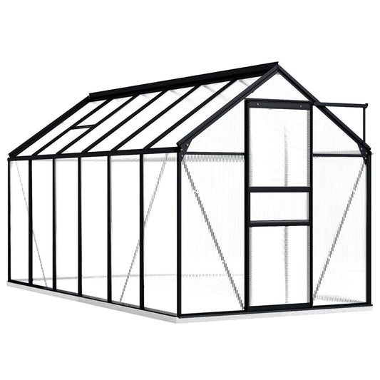 Berkfield Greenhouse with Base Frame Anthracite Aluminium 7.03 m�__