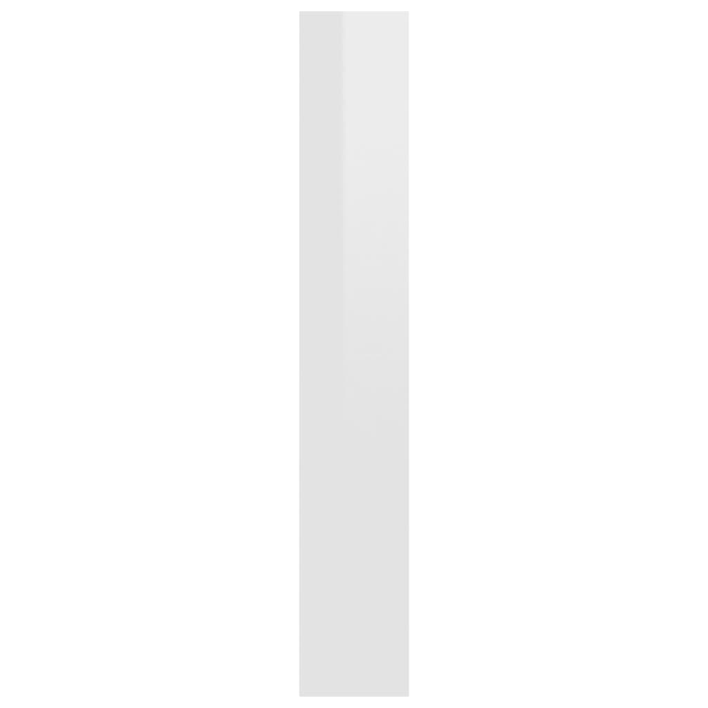 Berkfield 5-Tier Book Cabinet High Gloss White 60x30x189 cm Engineered Wood