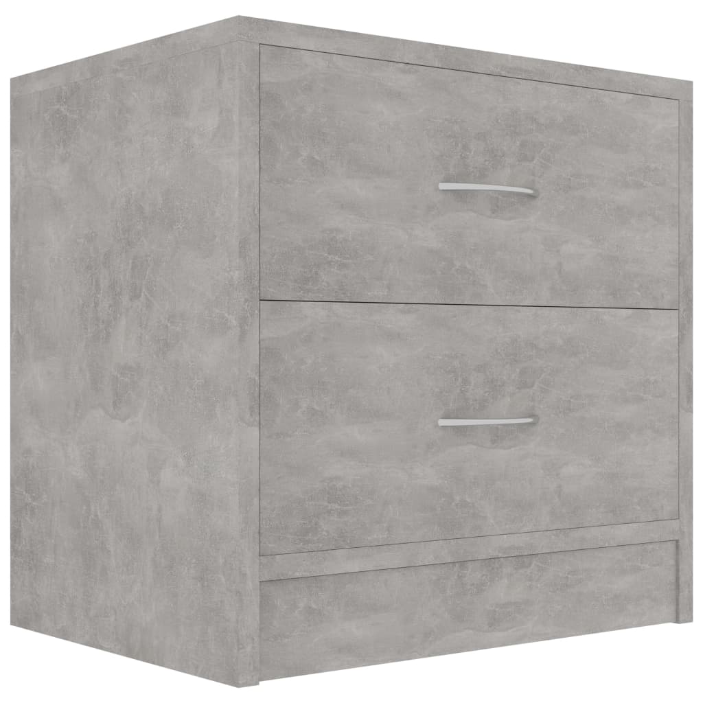 Berkfield Bedside Cabinet Concrete Grey 40x30x40 cm Engineered Wood