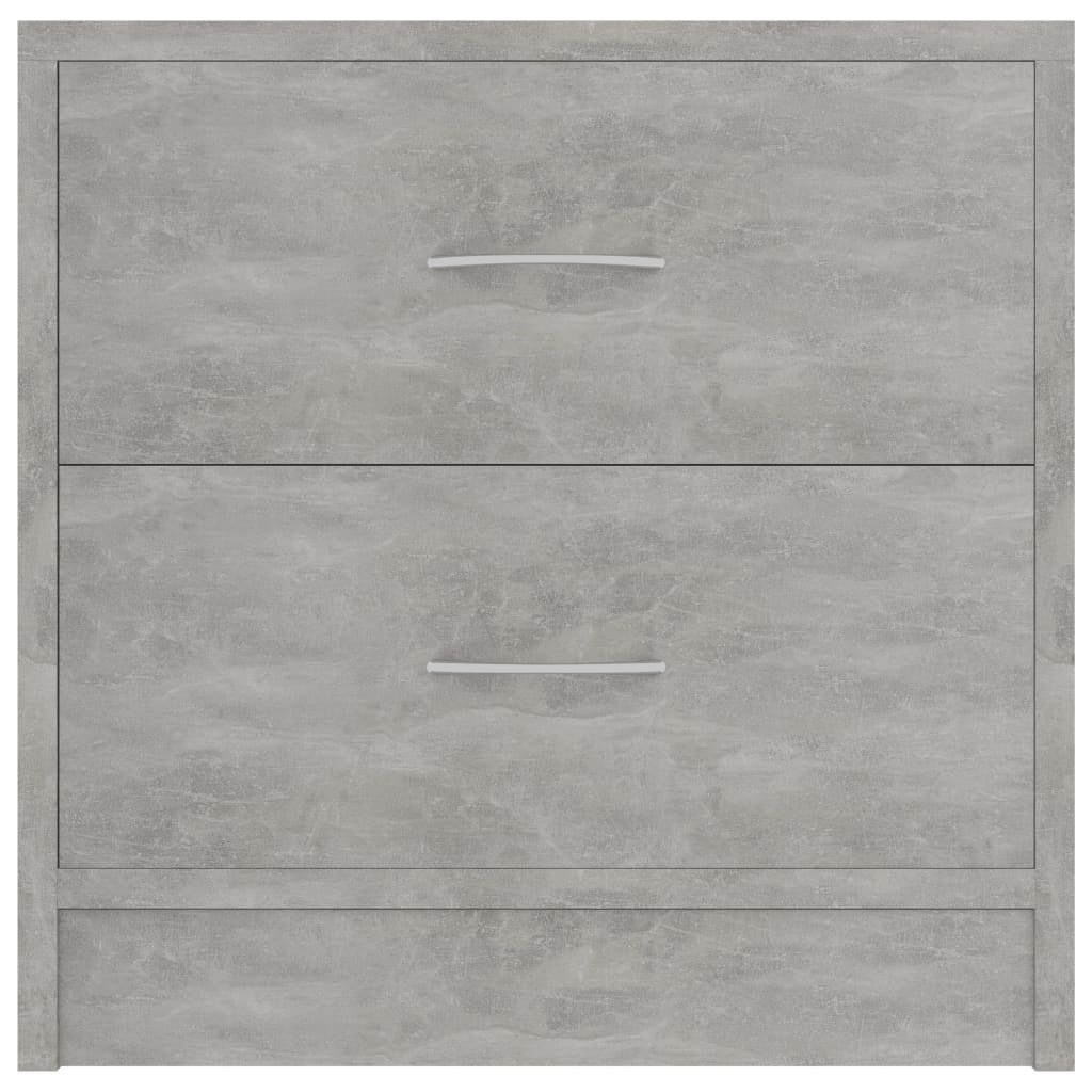 Berkfield Bedside Cabinet Concrete Grey 40x30x40 cm Engineered Wood