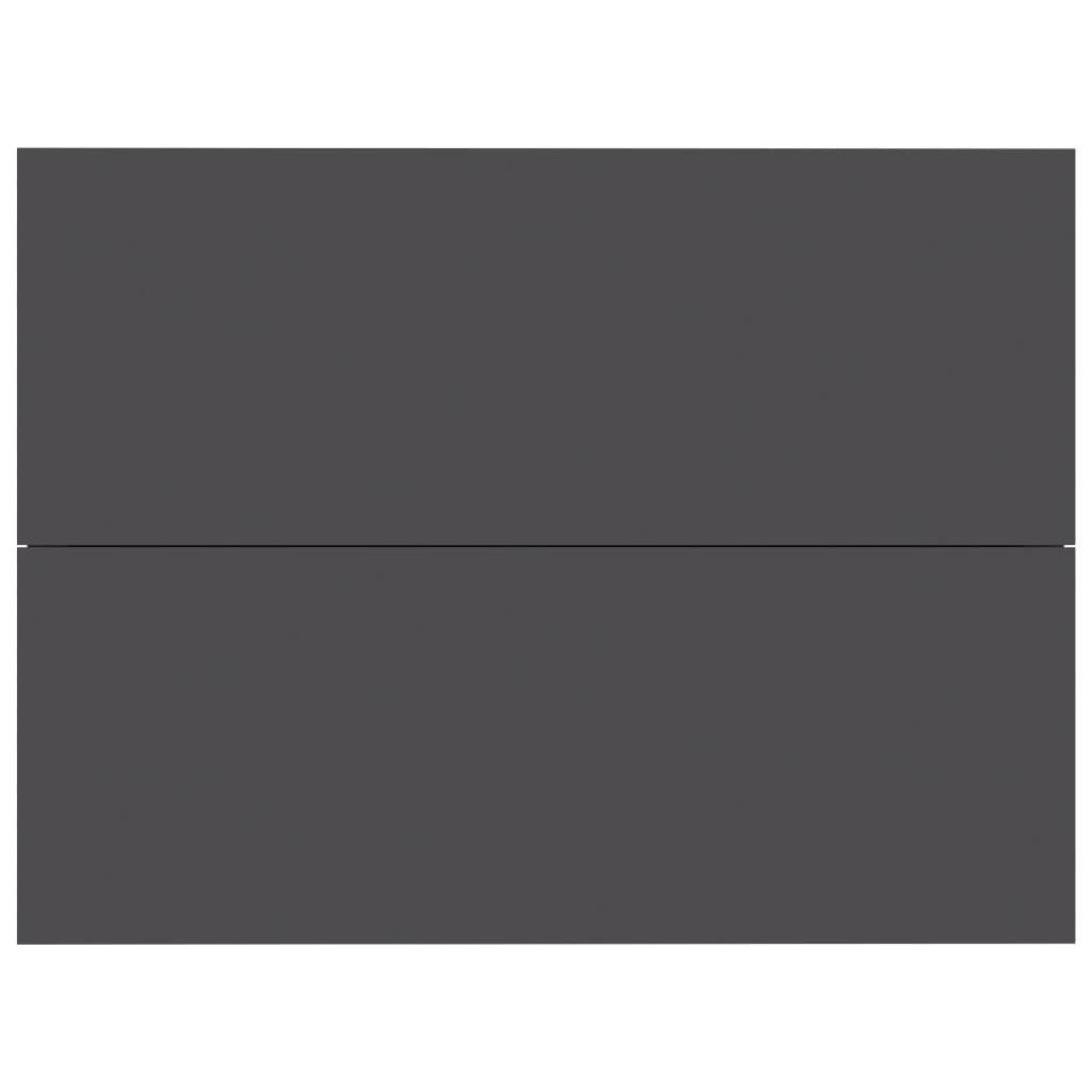 Berkfield Bedside Cabinet Grey 40x30x30 cm Engineered Wood