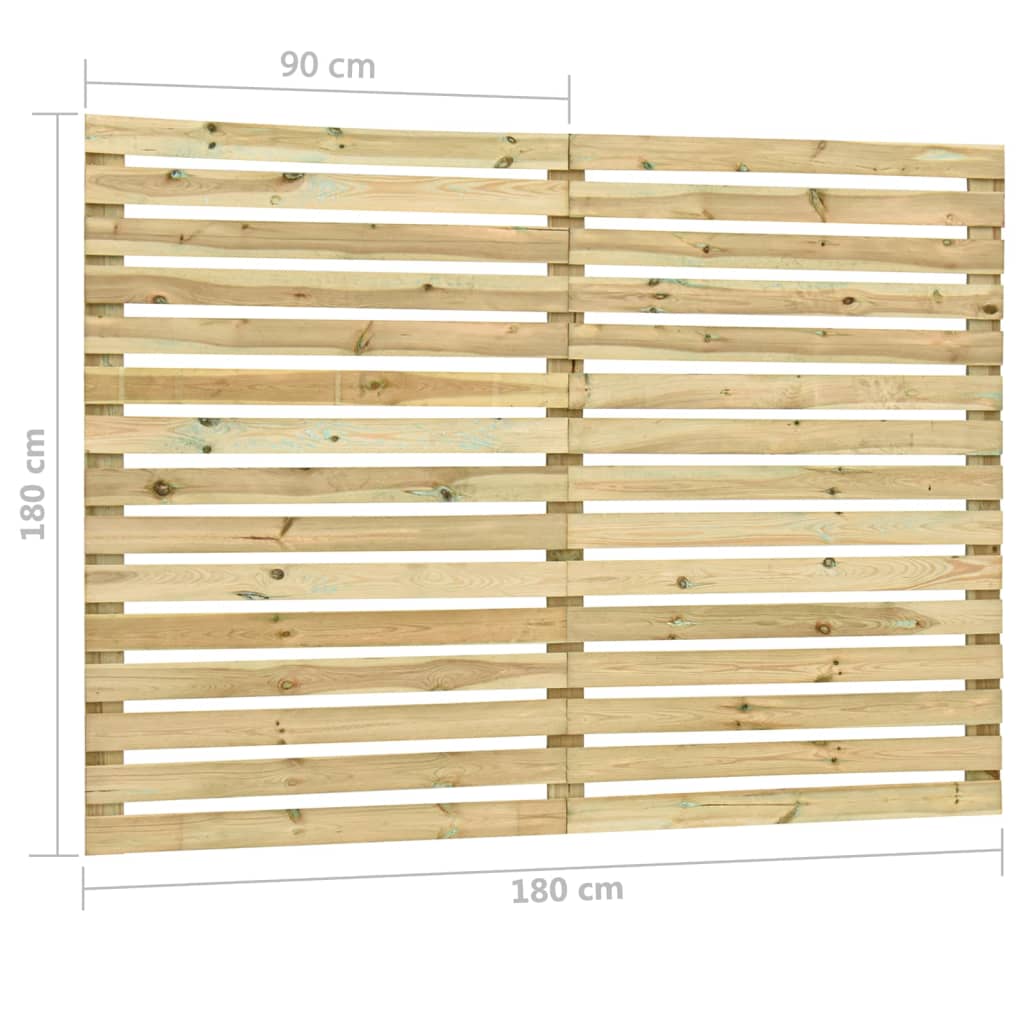 Berkfield Garden Fence Panel Impregnated Pinewood 180x180 cm