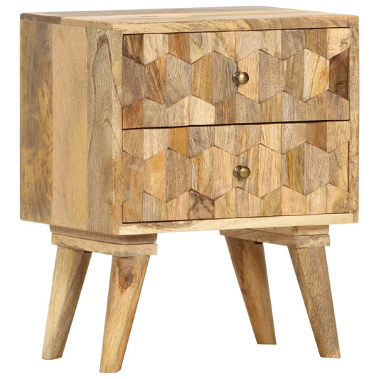Berkfield Bedside Cabinet 40x30x50 cm Solid Mango Wood