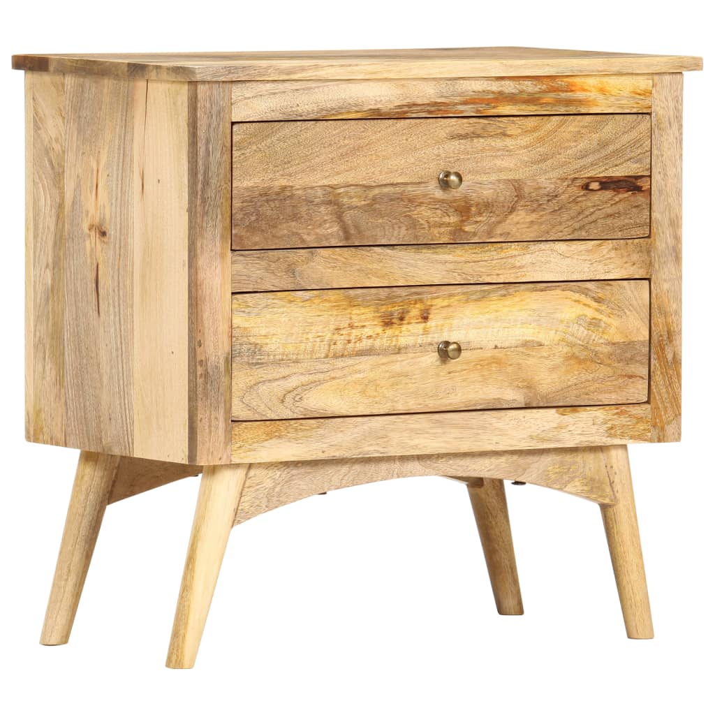 Berkfield Bedside Cabinet 65x35x60 cm Solid Mango Wood