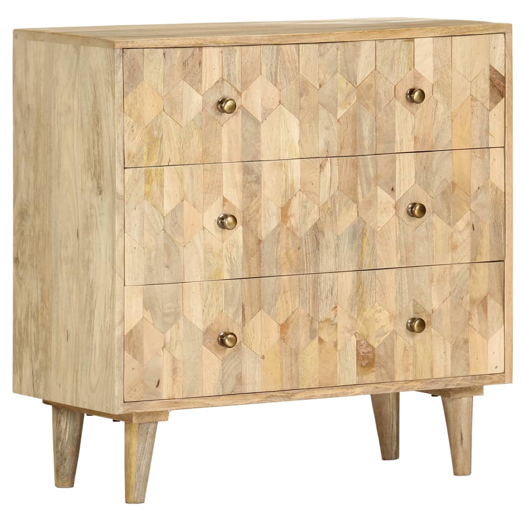 Berkfield Drawer Cabinet 75x35x75 cm Solid Mango Wood