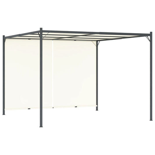 Berkfield Pergola with Adjustable Roof Cream White 3x3 m Steel