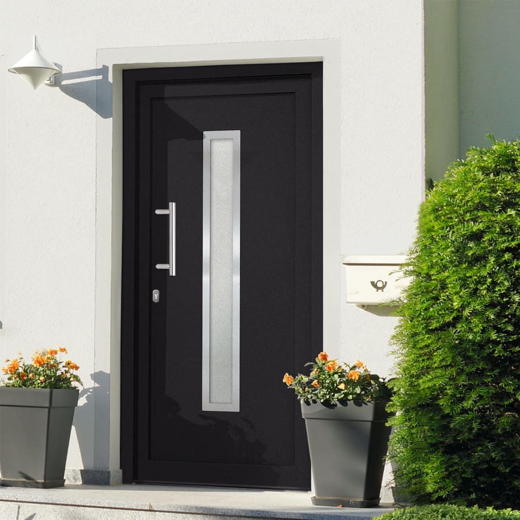 Berkfield Front Door Anthracite 98x208 cm