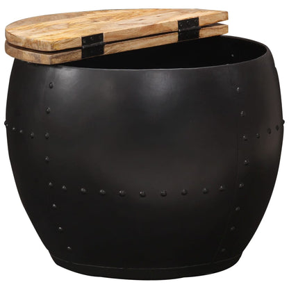 Berkfield Coffee Table Round 53x43 cm Solid Mango Wood