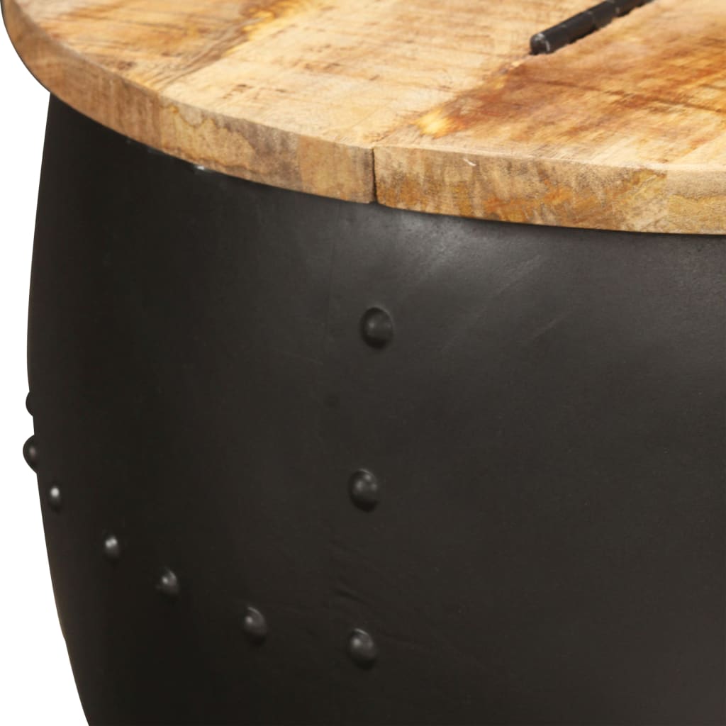 Berkfield Coffee Table Round 53x43 cm Solid Mango Wood