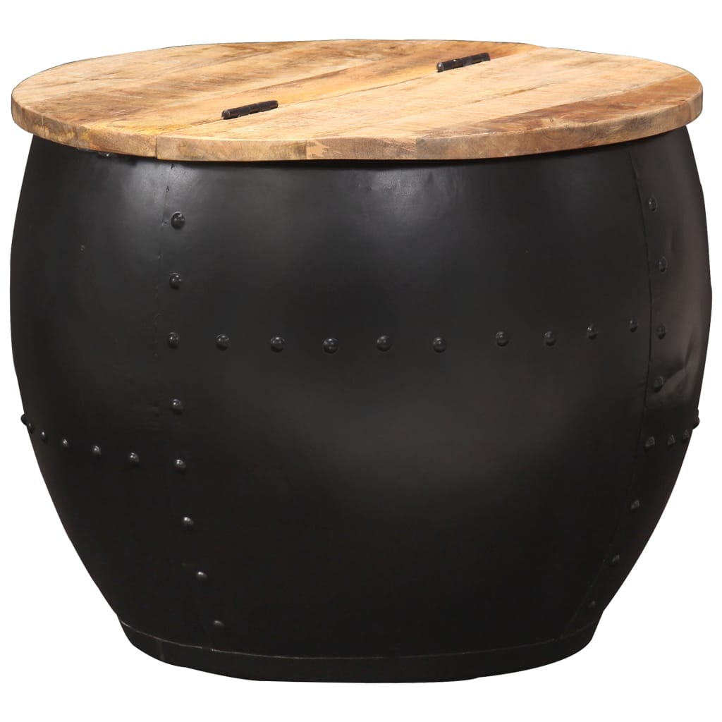 Berkfield Coffee Table Round 53x43 cm Solid Mango Wood