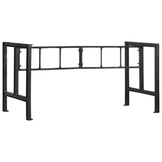 Berkfield Dining Table Legs 150x68x73 cm Cast Iron