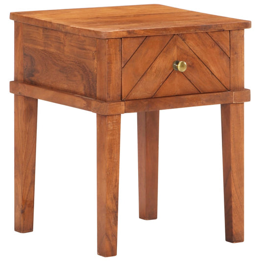 Berkfield Bedside Cabinet 40x40x50 cm Solid Acacia Wood
