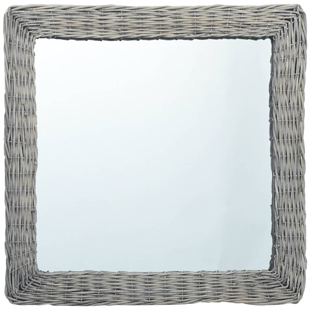 Berkfield Mirror 60x60 cm Wicker