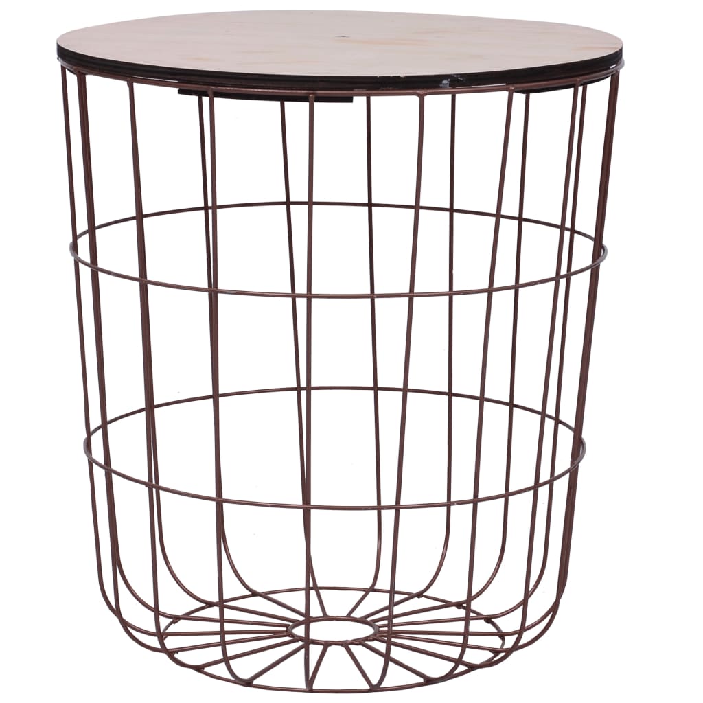Berkfield Coffee Table Copper ? 39.5 cm MDF
