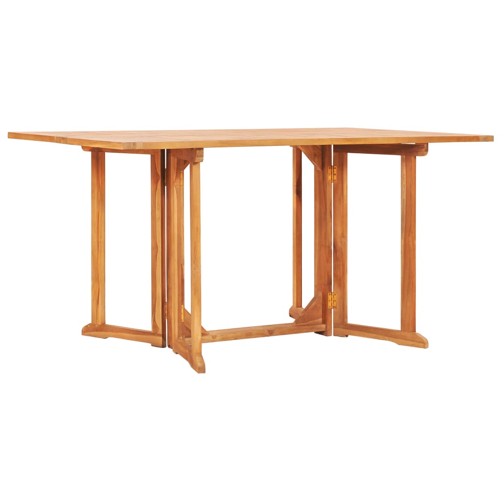 Berkfield Folding Butterfly Garden Table 150x90x75 cm Solid Teak Wood