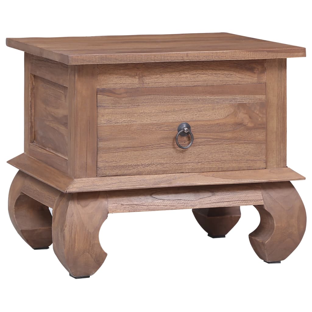 Berkfield Bedside Cabinet 45x35x40 cm Solid Teak Wood