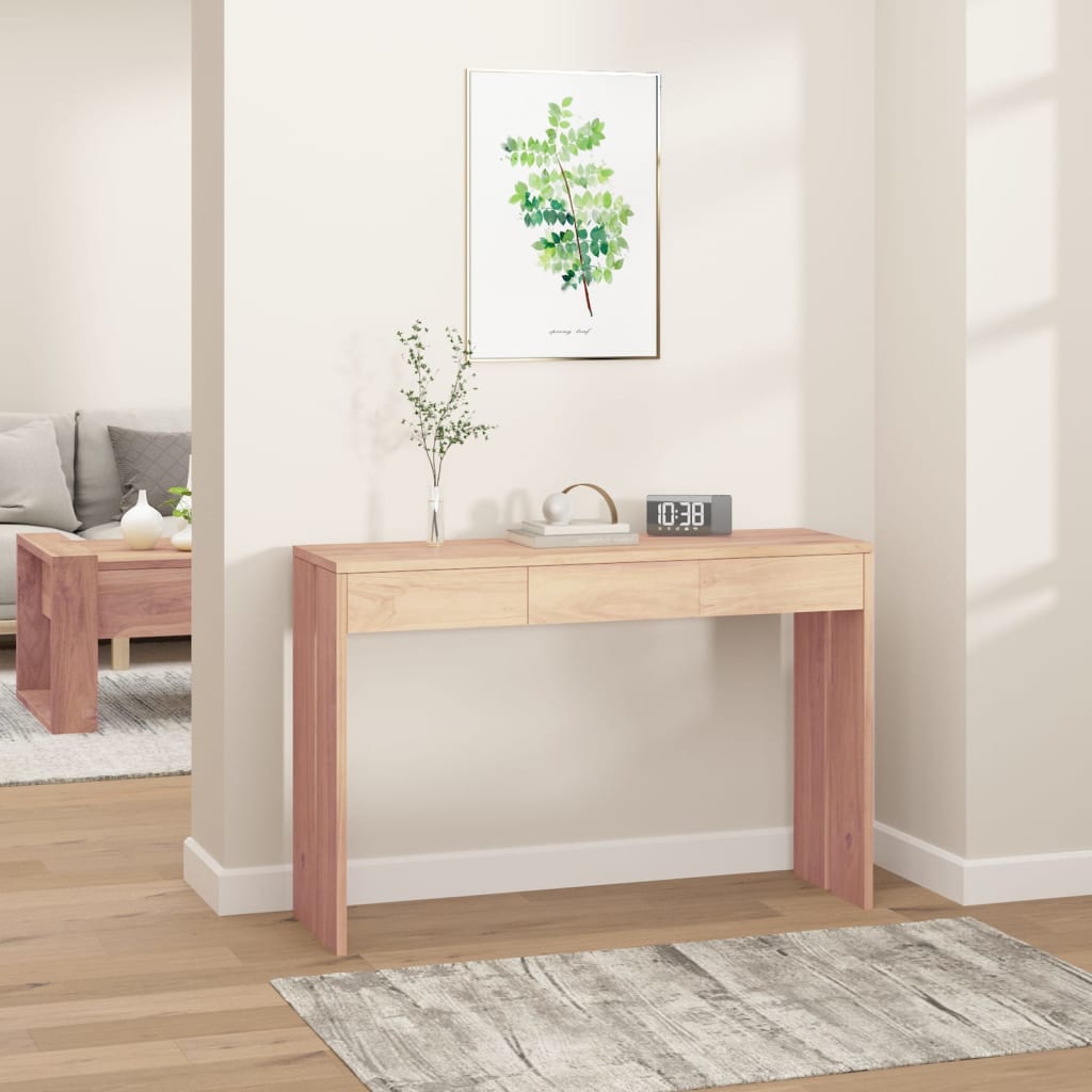 Berkfield Console Table 110x35x75 cm Solid Teak Wood