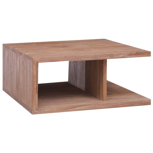 Berkfield Coffee Table 70x70x30 cm Solid Teak Wood