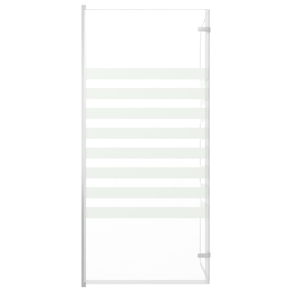 Berkfield Bath Enclosure 120x140 cm Tempered Glass Stripe