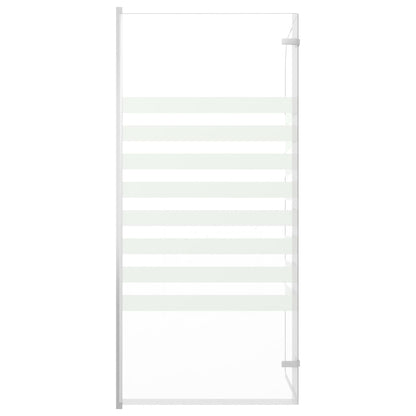 Berkfield Bath Enclosure 120x140 cm Tempered Glass Stripe