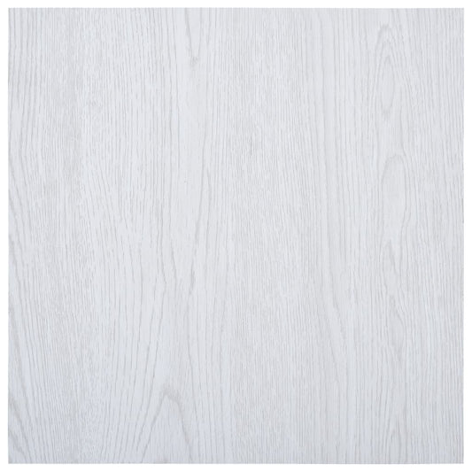 Berkfield Self-adhesive Flooring Planks 5.11 m�__ PVC White