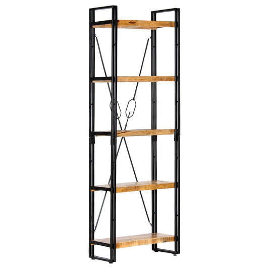 Berkfield 5-Tier Bookcase 60x30x180 cm Solid Mango Wood