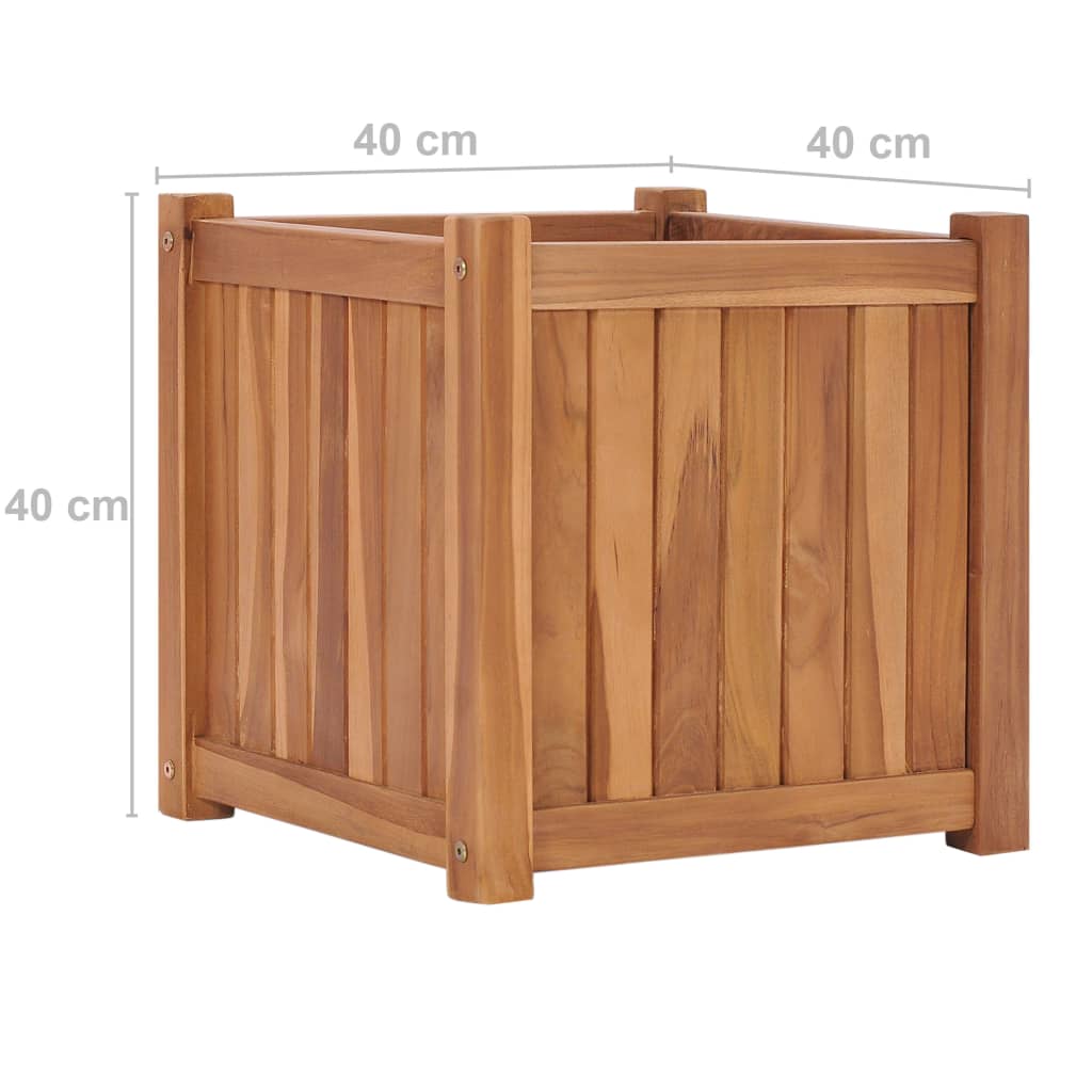 Berkfield Raised Bed 40x40x40 cm Solid Teak Wood