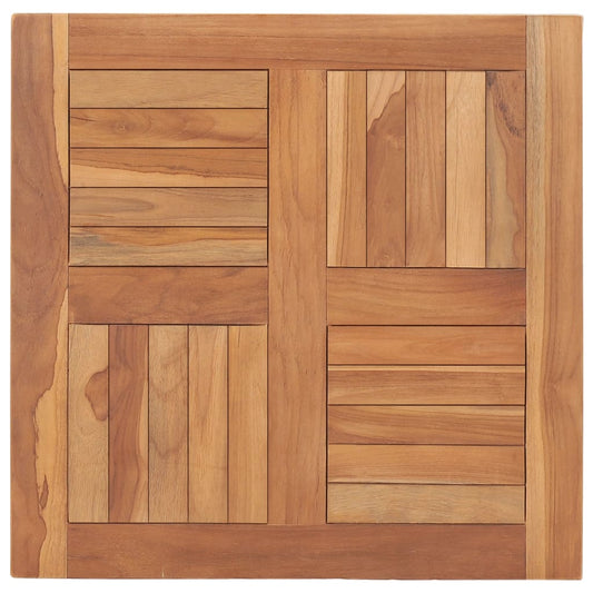 Berkfield Table Top Solid Teak Wood 60x60x2.5 cm