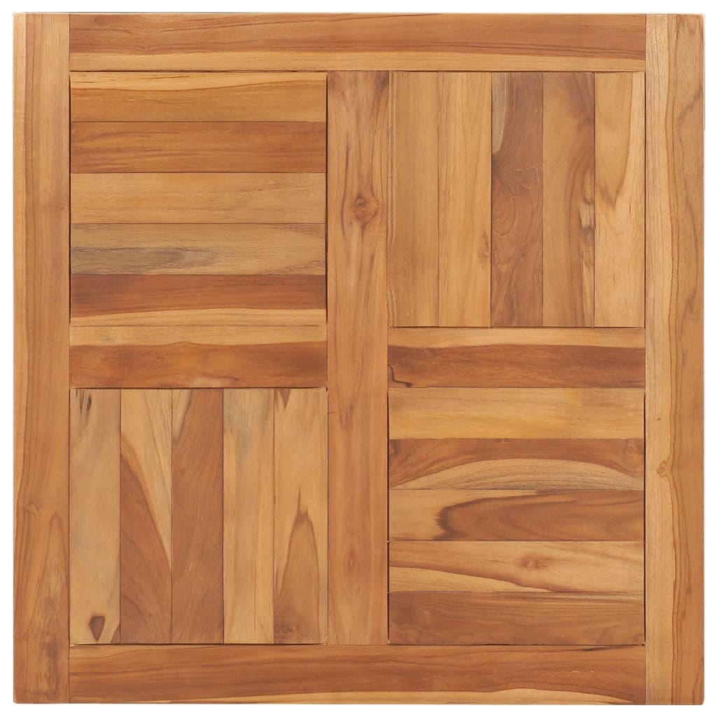 Berkfield Table Top Solid Teak Wood 70x70x2.5 cm