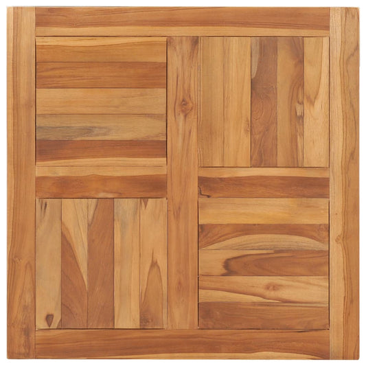 Berkfield Table Top Solid Teak Wood 70x70x2.5 cm