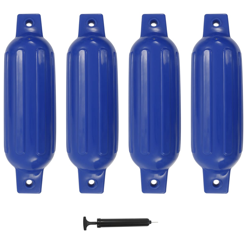 Berkfield Boat Fender 4 pcs Blue 41x11.5 cm PVC