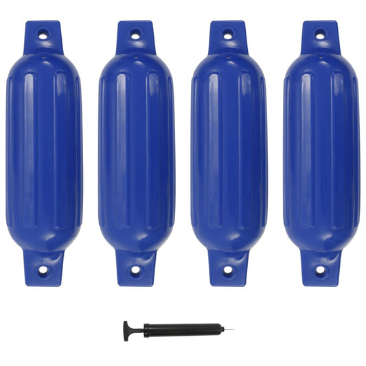 Berkfield Boat Fender 4 pcs Blue 41x11.5 cm PVC
