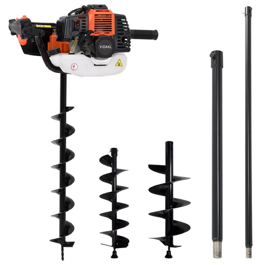 Berkfield Auger Ground Drill Set Steel