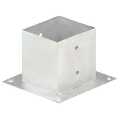 Berkfield Post Anchors 4 pcs Galvanised Metal 141 mm