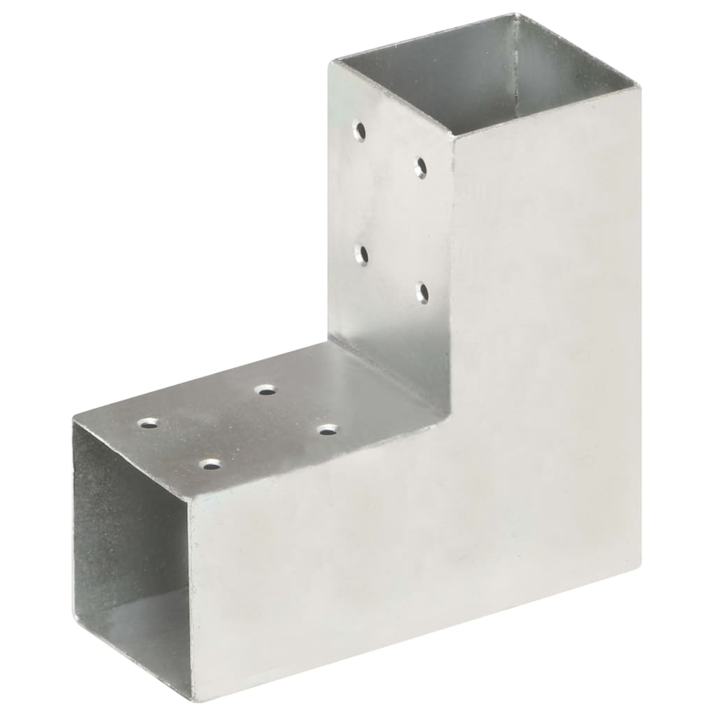 Berkfield Post Connector L Shape Galvanised Metal 71x71 mm