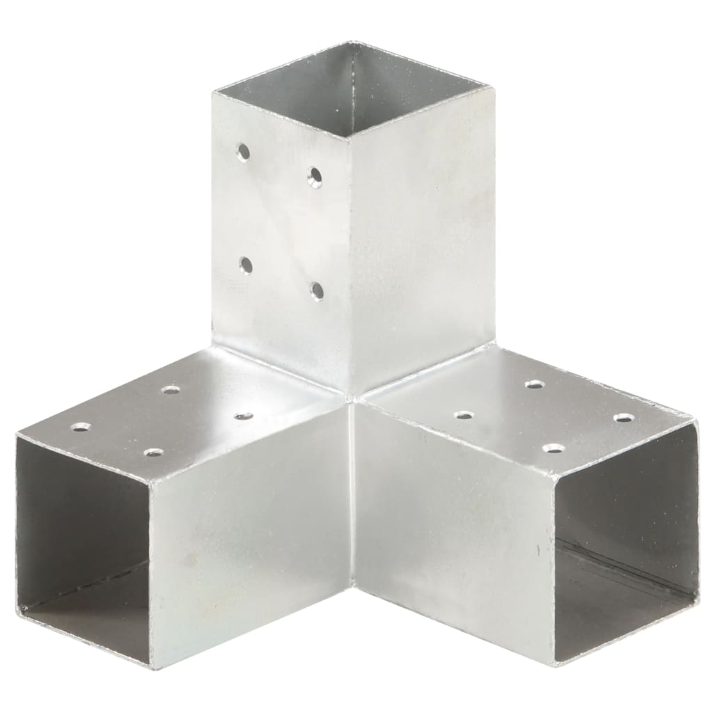 Berkfield Post Connector Y Shape Galvanised Metal 71x71 mm