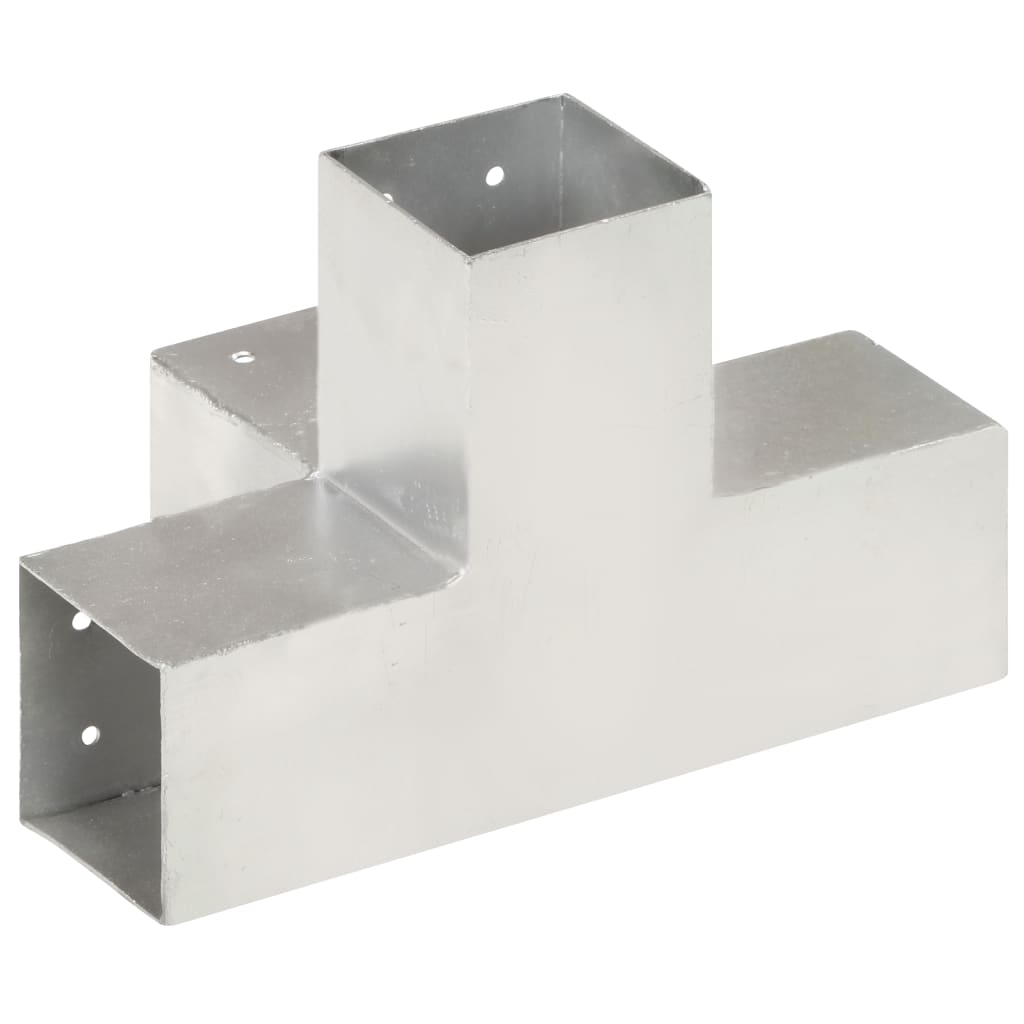 Berkfield Post Connector X Shape Galvanised Metal 81x81 mm