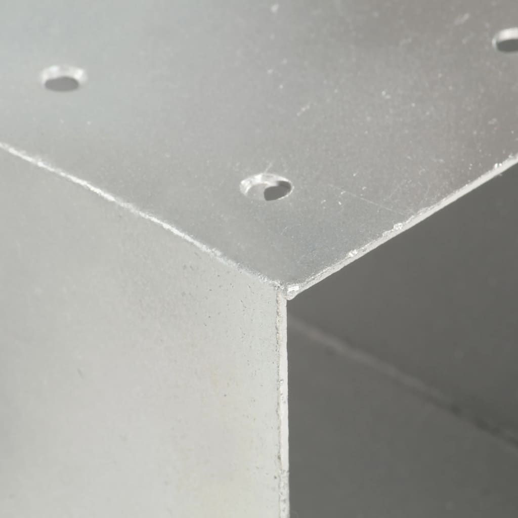 Berkfield Post Connector X Shape Galvanised Metal 81x81 mm