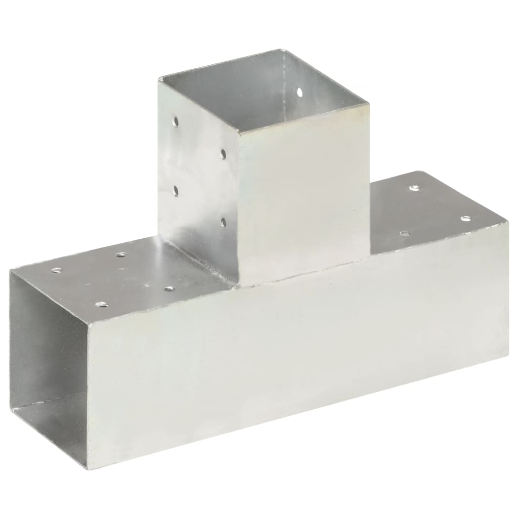 Berkfield Post Connector T Shape Galvanised Metal 91x91 mm